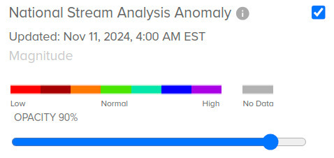 Anomalies: NOAA River Gauges 2024-11-11