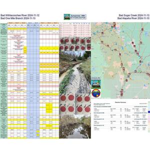 [Bad Withlacoochee River 2024-11-12 Bad Sugar Creek 2024-11-13 Bad One Mile Branch 2024-11-13 Bad Alapaha River 2024-11-10]