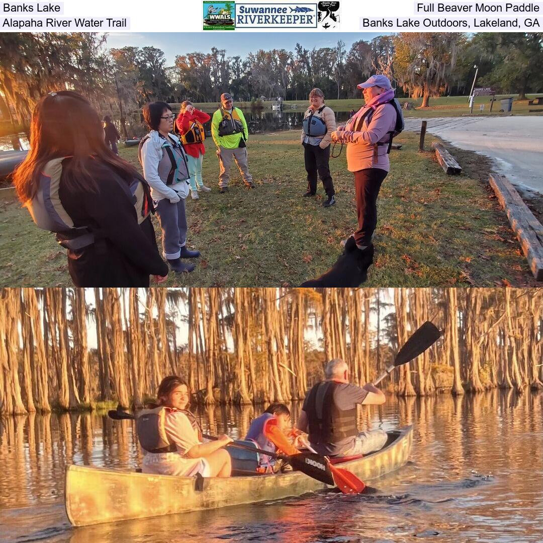 Banks Lake Full Beaver Moon Paddle, Alapaha River Water Trail, Banks Lake Outdoors, Lakeland, GA