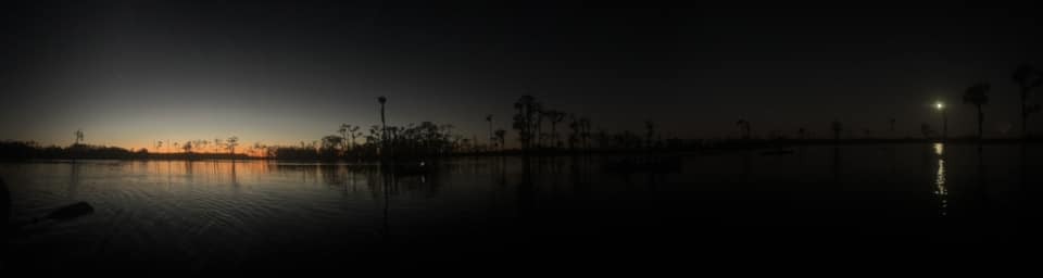 Sunset and Moonrise panorama