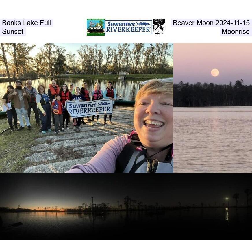 Banks Lake Full Beaver Moon 2024-11-15 Sunset and Moonrise