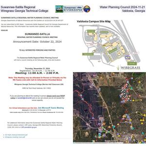 [Suwannee-Satilla Regional Water Planning Council 2024-11-21 at Wiregrass Georgia Technical College, Valdosta, Georgia]