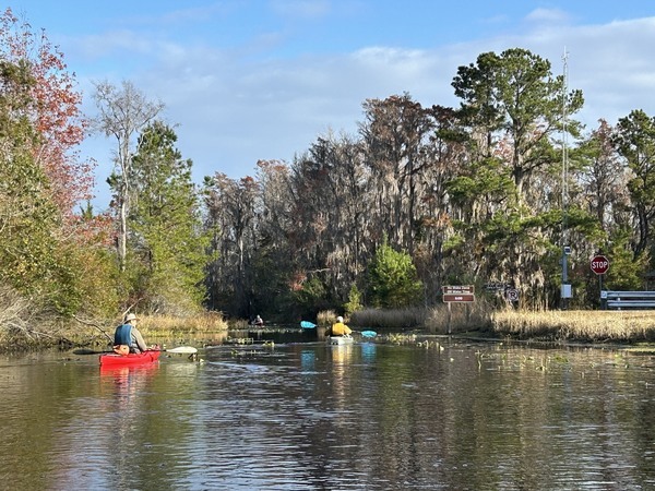 [Launching from Stephen C. Foster State Park --Shirley Kokidko]