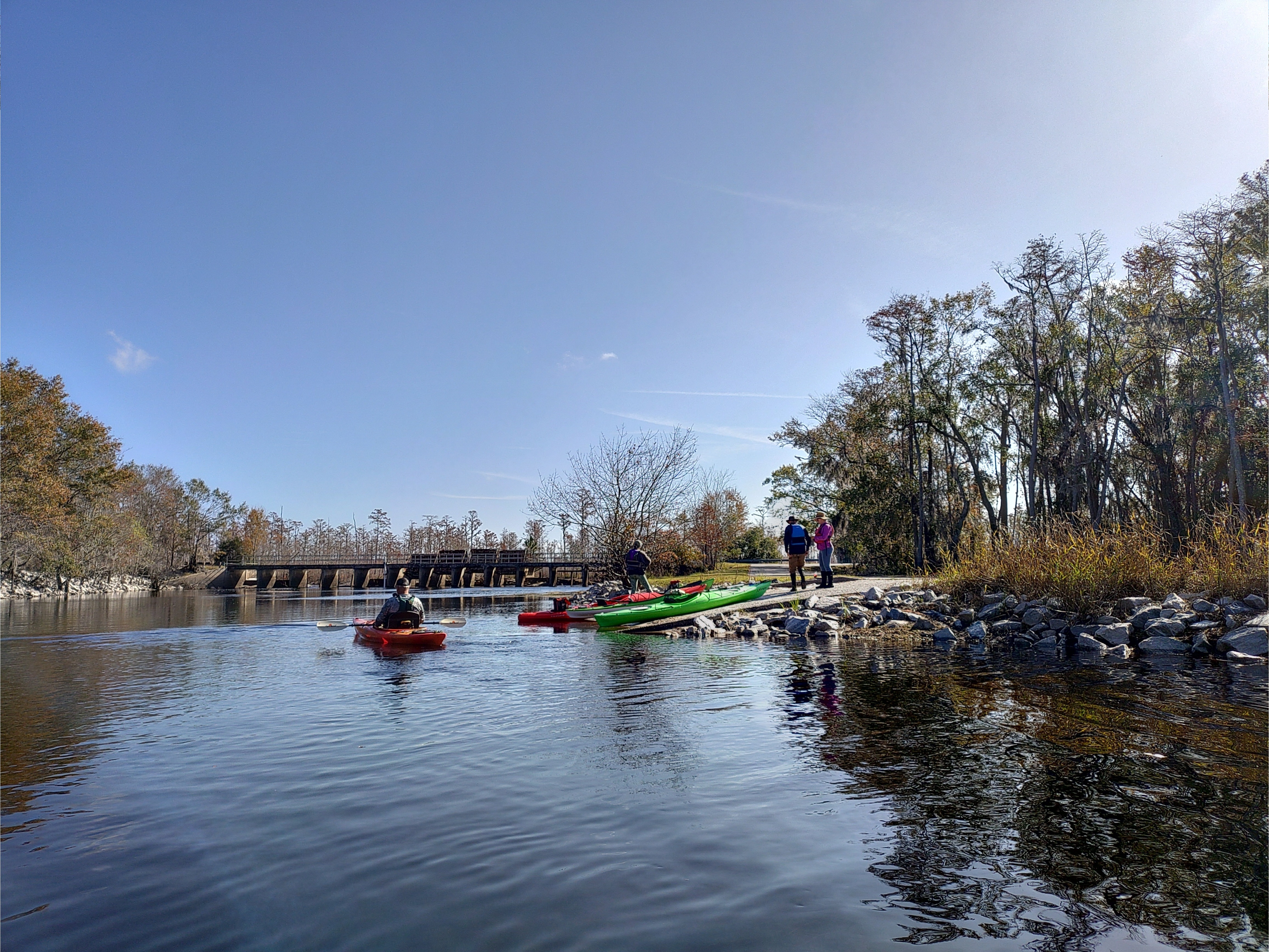 Suwannee River Sill Ramp, 11:28:25 --Phil Royce, 30.803978, -82.418692