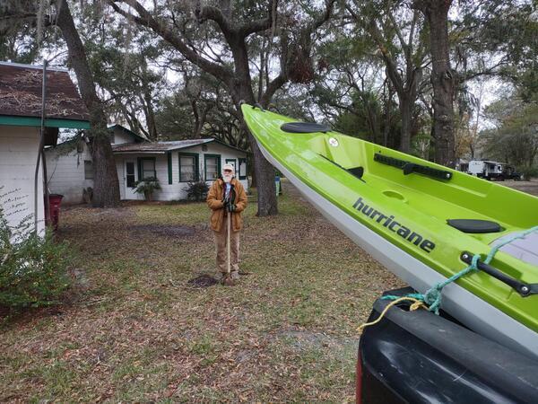 [Suwannee Riverkeeper John S. Quarterman digging --Richard Fowler]