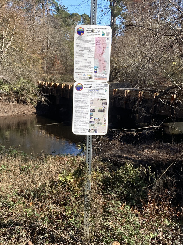 WLRWT Signs, Franklinville, Withlacoochee River @ Frankinville Road 2024-12-19