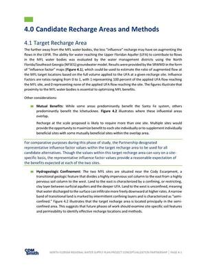 [4.0 Candidate Recharge Areas and Methods]