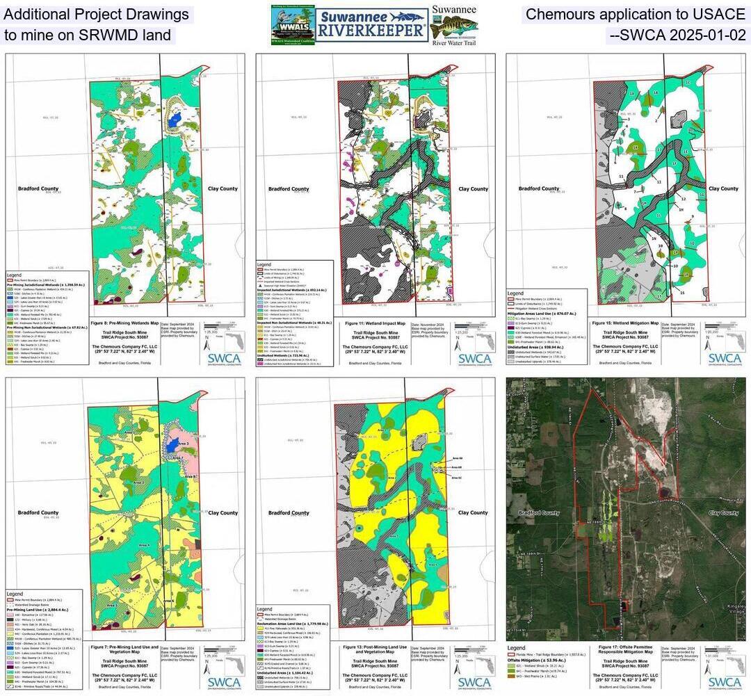 Additional Project Drawings, Chemours application to USACE to mine on SRWMD land --SWCA 2025-01-02