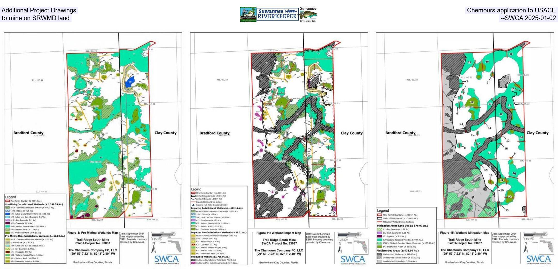 Additional Project Drawings, Chemours application to USACE to mine on SRWMD land --SWCA 2025-01-02