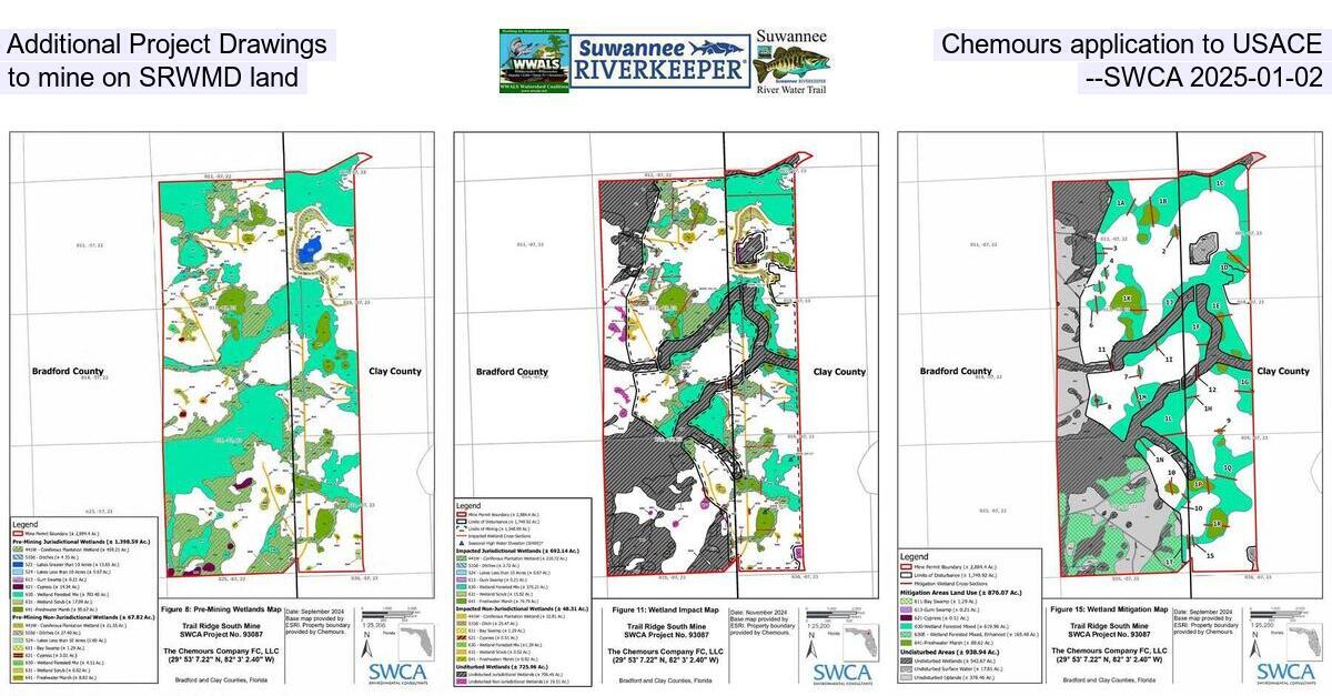 Additional Project Drawings, Chemours application to USACE to mine on SRWMD land --SWCA 2025-01-02