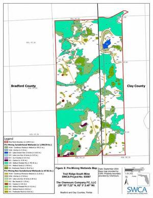 [Figure 8: Pre-Mining Wetlands Map]