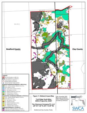 [Figure 11: Wetland Impact Map]