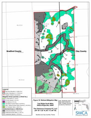 [Figure 15: Wetland Mitigation Map]