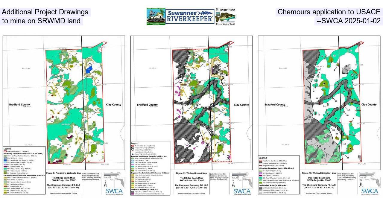 Additional Project Drawings, Chemours application to USACE to mine on SRWMD land --SWCA 2025-01-02
