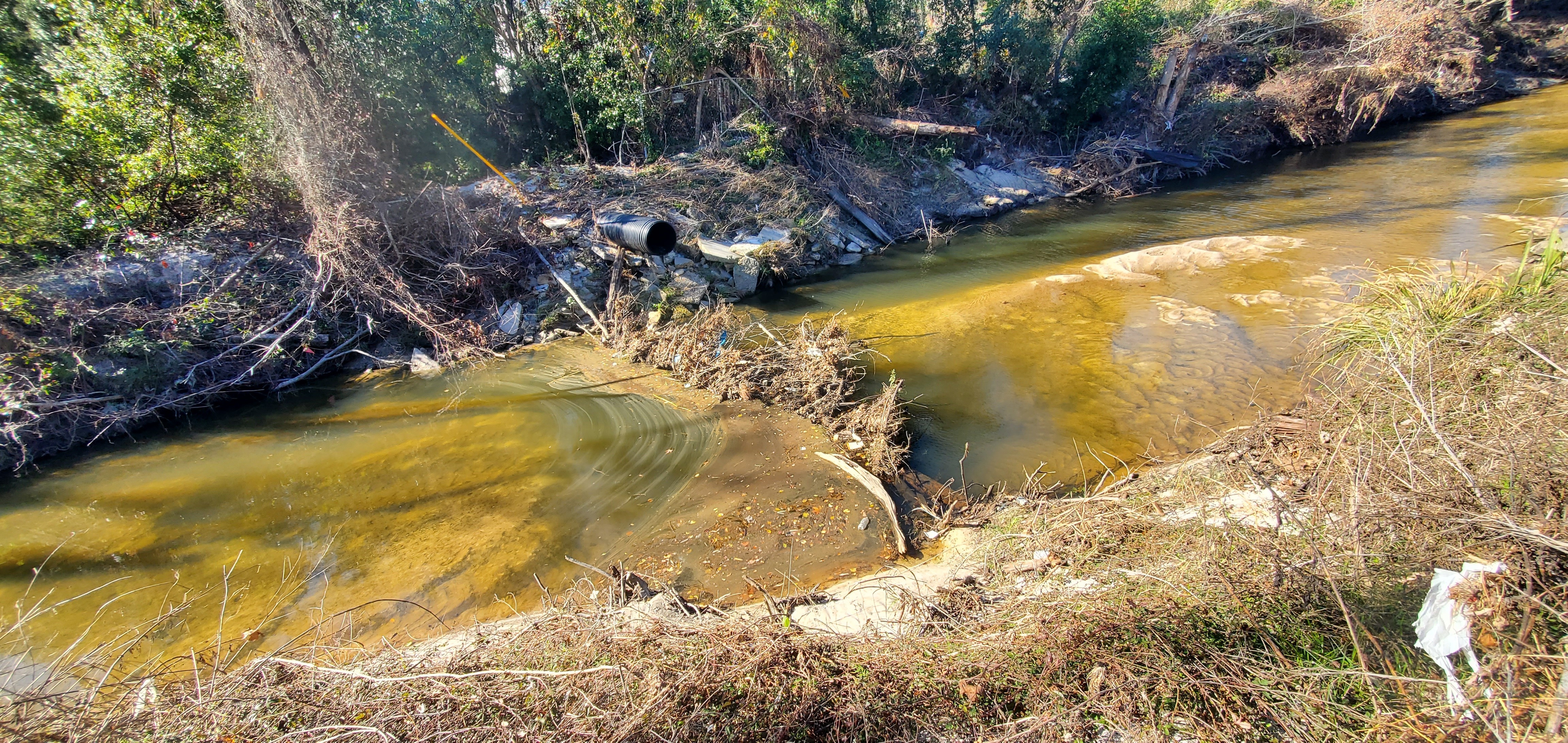 Context, Westbrook Circle sewer line, Sugar Creek, 2025:01:02 13:10:22, 30.8504803, -83.3144034