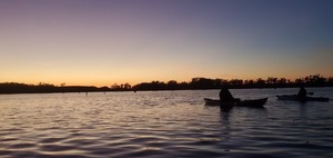 [Sunset, Banks Lake, Full Wolf Moon 2021-01-28]