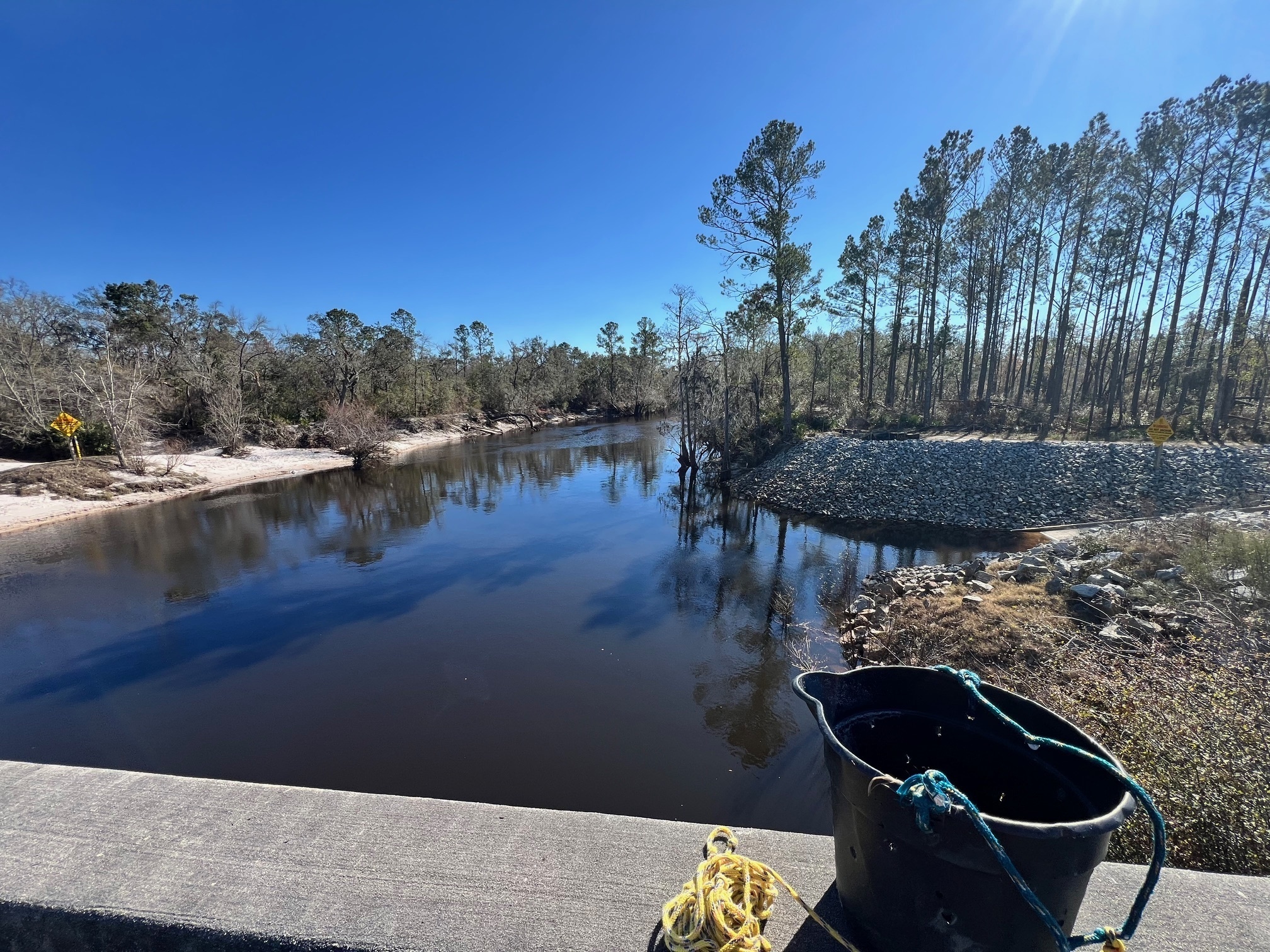 Downstream, Lakeland Boat Ramp, Alapaha River @ GA 122 2025-01-16