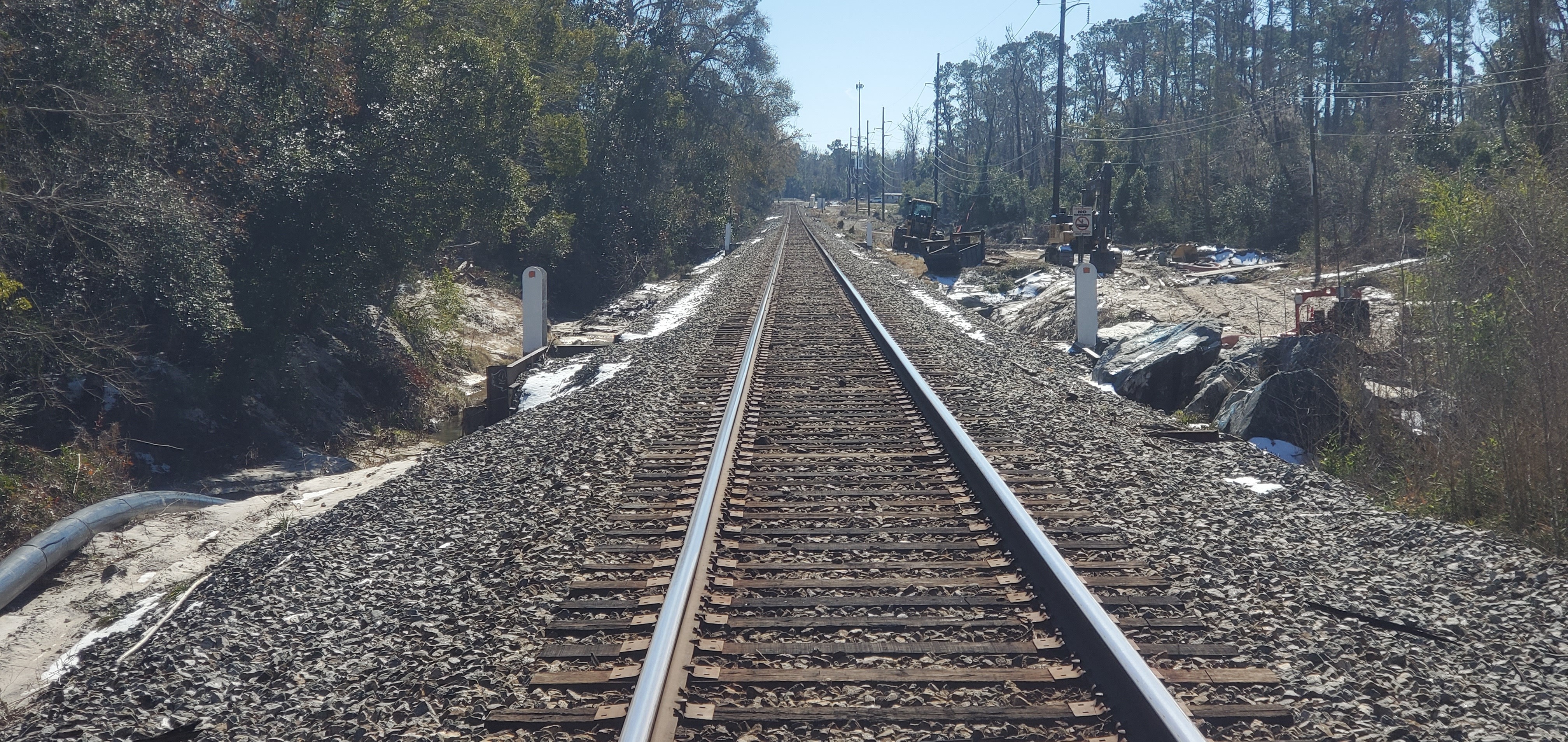 Bypass under the railroad trestle, 12:27:21, 30.8531808, -83.3153108