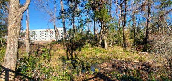 Apartments behind Wainwright Falls, 10:35:47, 30.8431008, -83.2988311