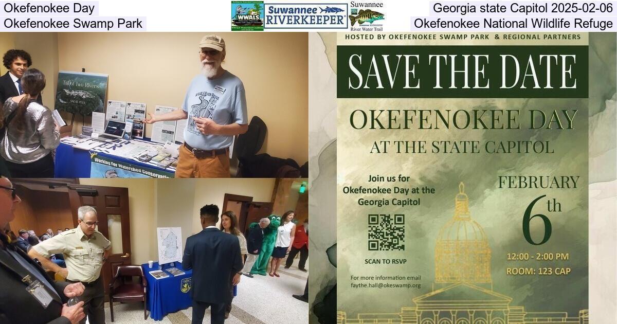 [Okefenokee Day, Georgia state Capitol 2025-02-06, Okefenokee Swamp Park, Okefenokee National Wildlife Refuge]