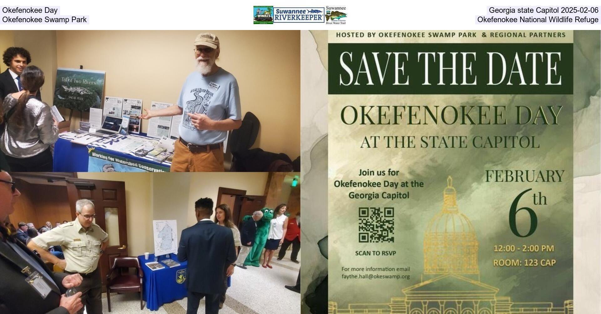 [Okefenokee Day, Georgia state Capitol 2025-02-06, Okefenokee Swamp Park, Okefenokee National Wildlife Refuge]