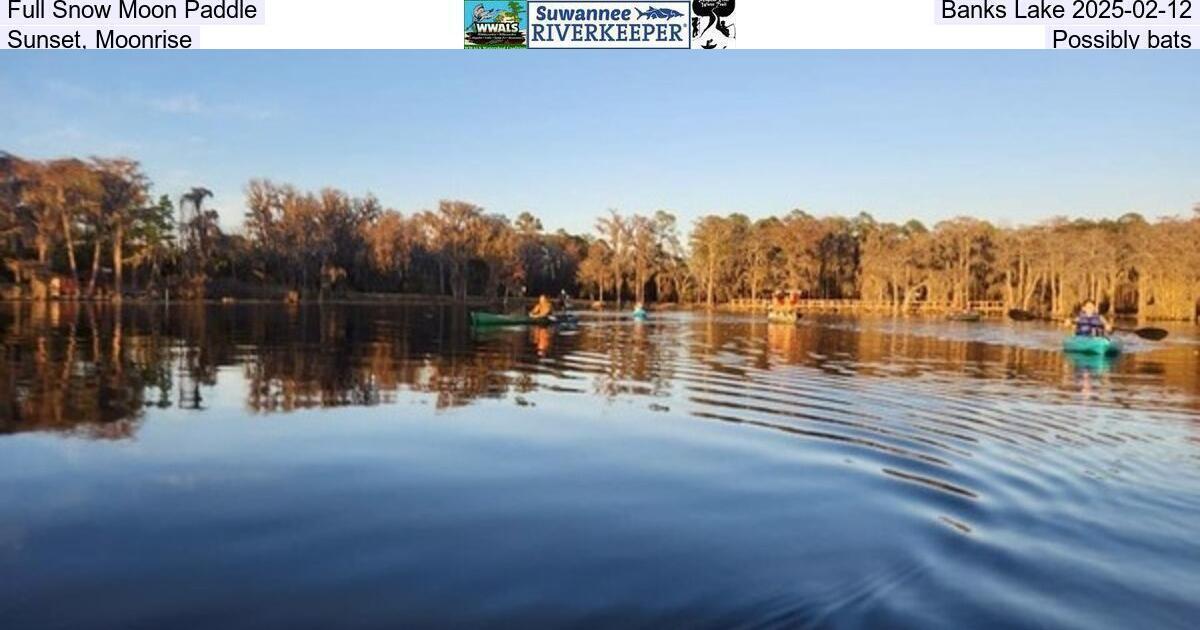 [Full Snow Moon Paddle, Banks Lake 2025-02-12, Sunset, Moonrise, Possibly bats]