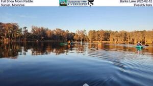 [Full Snow Moon Paddle, Banks Lake 2025-02-12, Sunset, Moonrise, Possibly bats]