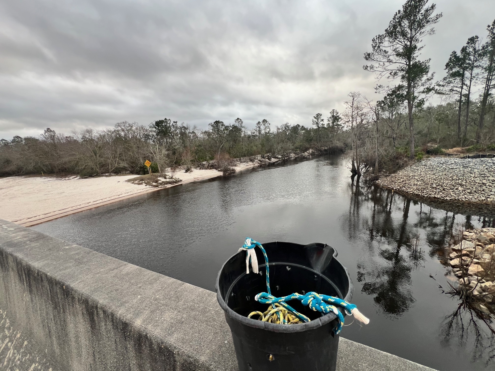 Across, Lakeland Boat Ramp, Alapaha River @ GA 122 2025-02-13