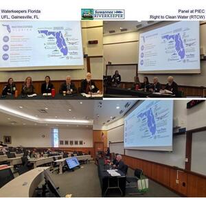 [Waterkeepers Florida, Panel at PIEC, UFL, Gainesville, FL, Right to Clean Water (RTCW)]