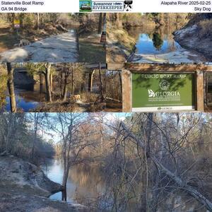 [Statenville Boat Ramp, Alapaha River 2025-02-25, GA 94 Bridge, Sky Dog]