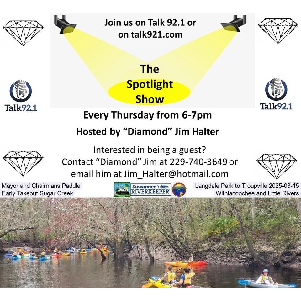 Mayor and Chairman's Paddle, WWALS River Revue, etc. on The Spotlight Show, Talk921.com, Thursday, March 6, 2025, 6-7 PM