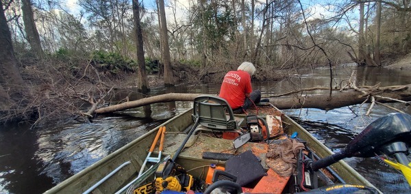 To right bank, Toll Bar Deadfall, 2025:03:08 17:13:13, 30.8549782, -83.3304245