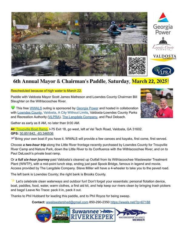 [Flyer: Mayor and Chairman's Paddle 2025-03-22]