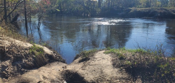 Fast Withlacoochee River at Spook Bridge, 2025:03:20 16:55:26, 30.7894032, -83.4514549