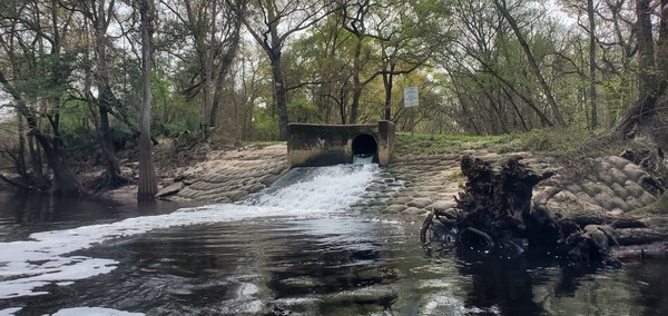 [Valdosta WWTP clean outfall, 2023-03-04, 10:50:40, 30.8361045, -83.3595411]