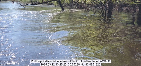 [Phil Royce declined to follow --John S. Quarterman for WWALS, 2025:03:22 13:25:25, 30.7523848, -83.4851826]