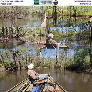 [Okapilco Creek 2025-03-22, Withlacoochee River, Piscola Creek, Patrick Creek]