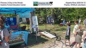 [Pictures: A Day in the Woods, Alapaha River 2025-04-12, Gaskins Forest Education Center, Thanks, WWALS volunteers]