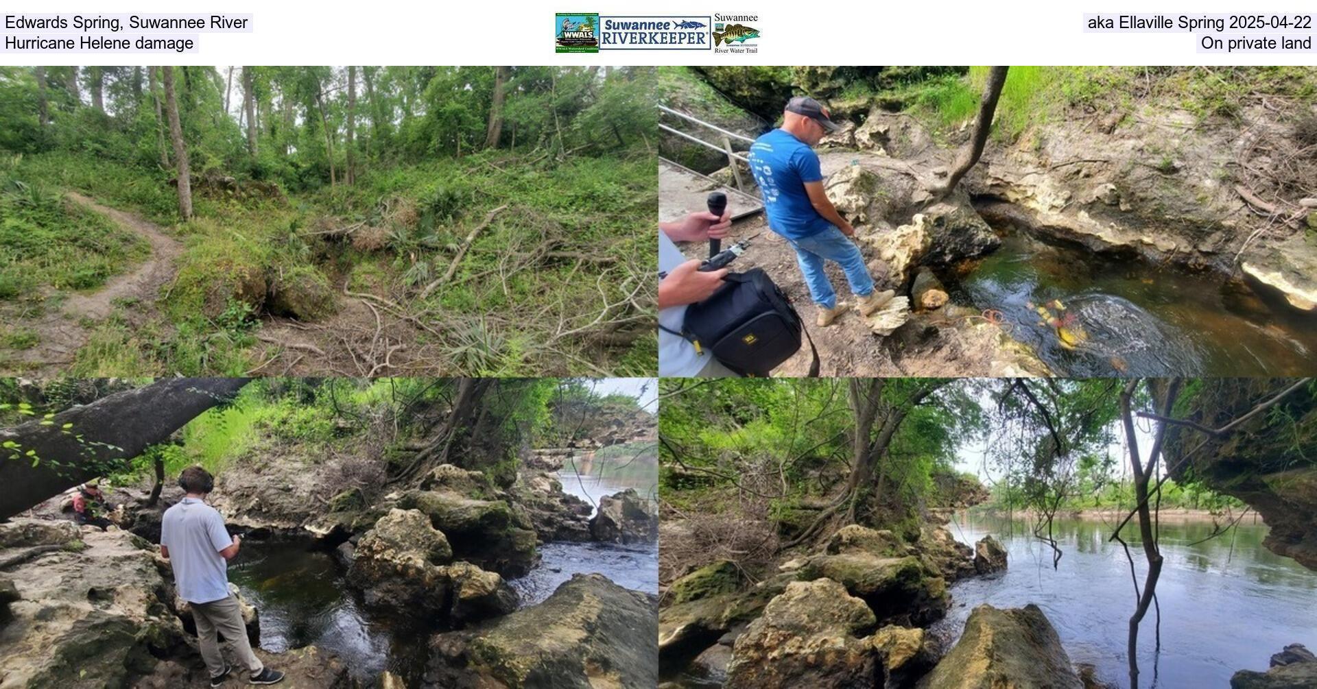 Edwards Spring, Suwannee River, aka Ellaville Spring 2025-04-22, Steps by TJ Johnson, On private land