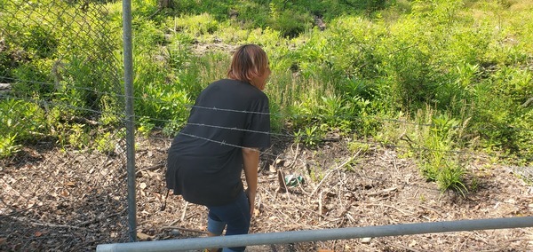 [Under the barbed wire to get trash, 10:39:44, 30.8430773, -83.2987196]