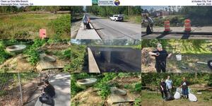 [Clean up One Mile Branch, at Azalea City Trail, Wainwright Drive, Valdosta, GA, April 26, 2025]