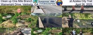 [Clean up One Mile Branch, at Azalea City Trail, Wainwright Drive, Valdosta, GA, April 26, 2025]
