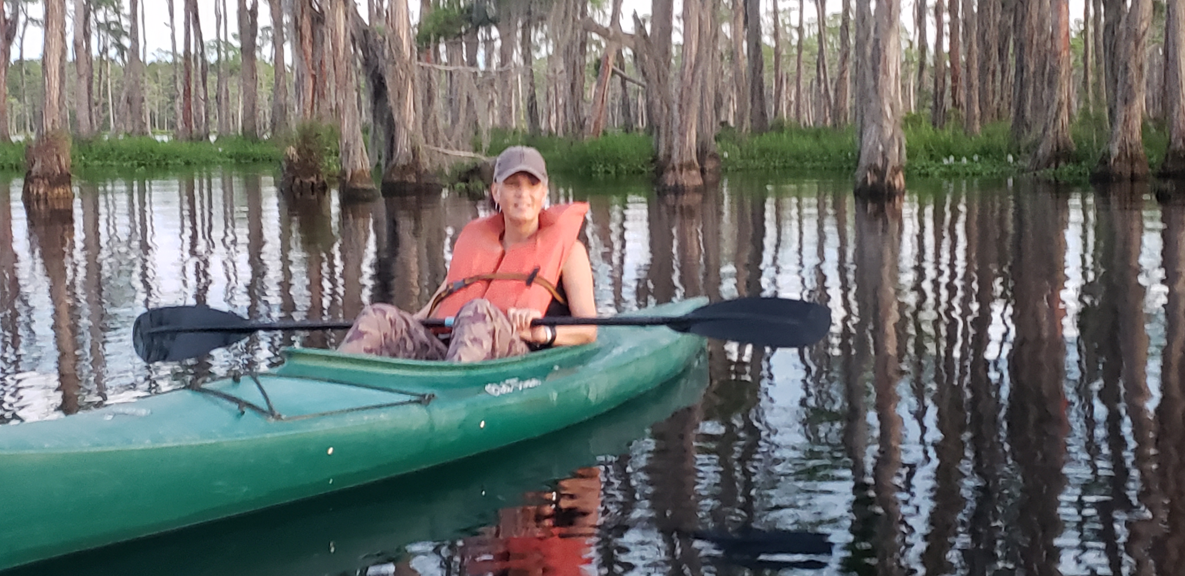 Pleased paddler --Janet Martin