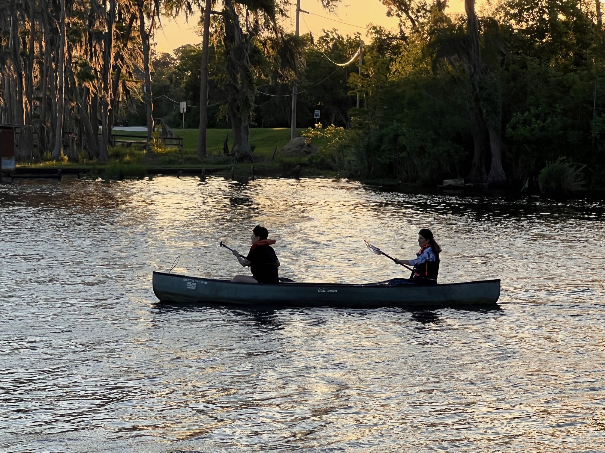 Janet in a canoe --Kimberly Godden Tanner