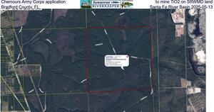 [Chemours Army Corps application to mine TiO2 on SRWMD land, Bradford County, FL, Santa Fe River Basin 2025-05-13]