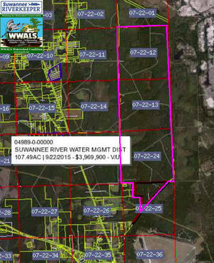 [SRWMD parcels, Bradford County Property Appraiser 2019-10-17]