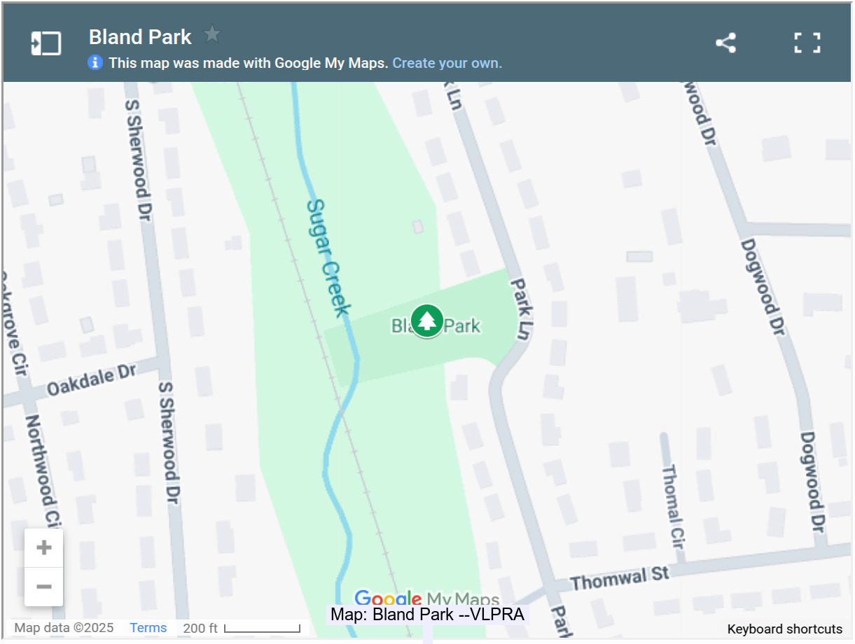 Map: Bland Park --VLPRA