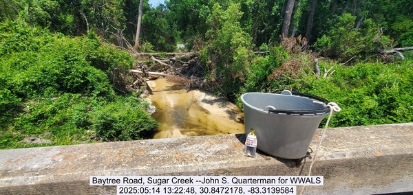 [Baytree Road, Sugar Creek --John S. Quarterman for WWALS, 2025:05:14 13:22:48, 30.8472178, -83.3139584]
