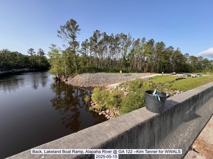 [Back, Lakeland Boat Ramp, Alapaha River @ GA 122 --Kim Tanner for WWALS, 2025-05-15]