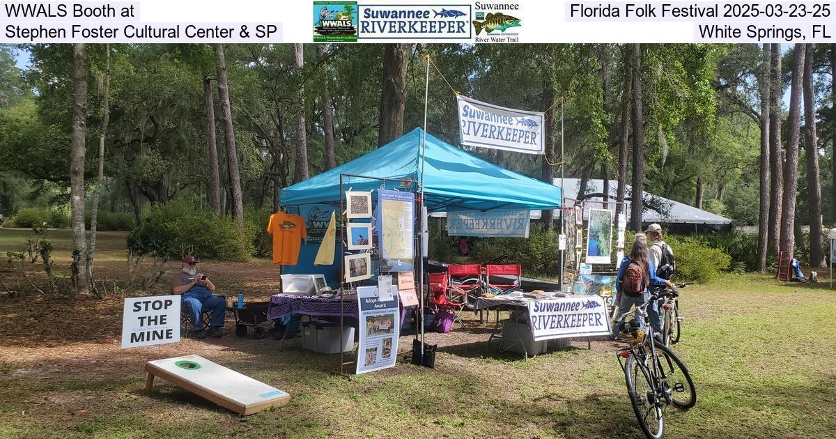 WWALS Booth at Florida Folk Festival 2025-03-23-25, Stephen Foster Cultural Center & SP, White Springs, FL